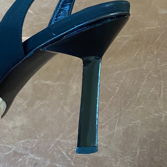 La Botterie Monte Carlo Black Pointed Toe Sling Back - Picture 11 of 15